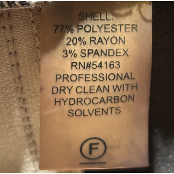 Calvin Klein Dress Sz 12 Black Beige Striped Sleeveless Crew Neck Corpcore EUC - Picture 4 of 10